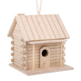Hanging Wooden Bird Nests House Nesting Box Birdhouse Accessories for Parrots Pets Handicraft V1294-YM0901-3111200119611
