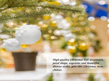 Foam Ball Snow White Christmas Ball Pendant Christmas Tree Decoration Pendant V1294-YM0710-210723LS0236