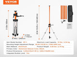 Laser Level Tripod, 1/4"-20 & 5/8"-11 Thread Mount, 40.94-133.85 inch Height Adjustment with Level V952-QZSJJTJYZGS0NVYUIV0