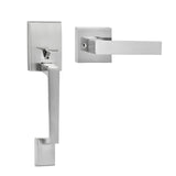 VEVOR Entry Door Handle, Satin Nickel Square Handle Set with Lever Door Handle No Lock, Adjustable V952-GGSBDMNBDSFXMCY8VV0