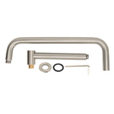 Shower Head Extension with Flange S Shape Shower Arm Wall Mount Rotatable Stainless Steel Shower V1294-YM0710-3112230074213