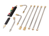 Pressure Washer Extension Wand 5 Straight Rod 3 Curve Rod Set Power Washer Lance with 6 Nozzles V1294-YM0703-3111230025811