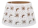 Lamp Shade Iron Sun Moon Star Pattern Hollow Out Carved Table Lamp Cover for E27 E26 Light Bulbs V1294-YM0901-3119240085311