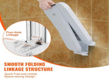 Folding ABS Shower Seat, 15.7'' x 16.7'' Unfolded, Wall Mounted Fold Up Shower Bench with 440 lbs V952-SLKABSZCTWKB4ALIHV0