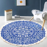 SOGA 2X 120cm Mandala Round Tapestry Indian Area Rug for Living Room Lounge, Anti-slip Doormat, Home CARPETXLS56X2