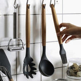 12pcs Black Heat Resistant Silicone Kitchen Utensils Set V1237-ZY-506-0037