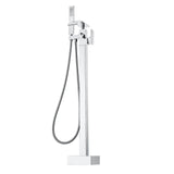 VEVOR Freestanding Bathtub Faucet, Floor Mount, Freestanding Tub Filler, Shower Mixer Taps, Two V952-PBKSLTPGGSFXY1TTZV0