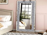 Xxxl Large Gorgeous Diamond Wall Mirror Crushed Crystal Long Full Length Mirror V767-JJ-XM798-G1
