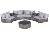 Gardeon 4 Seater Outdoor Sofa Set 7PCS Table Chair Set Garden Rattan Patio Furniture ODF-SOFA-7PC-RTA-GE-ABC