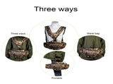 Hunting Camo Pack with Harness Waist Pack Pouch with Shoulder Straps for Climbing Hiking Camping V1369-AZ3-W-01140