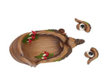 Tree Face Mushroom Bird Feeder Resin Lifelike Funny Old Man Tree Face Decoration for Outdoor Garden V1294-YM0901-3111240171011