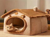 1 Pet Bed House for Cats, Detachable and Washable Cat House, Soft and Warm Winter Cat Bed, Small Dog V1232-MMW001