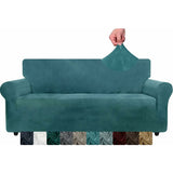Velvet Sofa Cover 3 Seater Thick Stretch Sofa Slipcovers V1188-MS-227-1998
