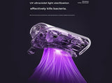 Blue-violet Wireless Mite Vacuum Cleaner with UV Light - High Suction Handheld Bed Dust Mite Remover V888-ELOSUNG51230
