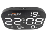 Digital Clock Large Screen LED USB 5V Remote Multifunctional Temperature Month Display Luminous V1294-YM0901-3115230114511
