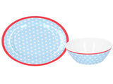Bowl Dish Set Imitation Porcelain Fruit Salad Dessert Plate Dinnerware Tableware V1294-YM0718-3118200280911