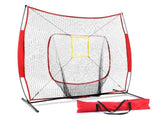 Everfit 7ft Baseball Net Pitching Kit with Stand Softball Training Aid Sports PN-R010-RD