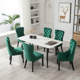 6x Velvet Dining Chairs- Green V226-SW1901GN-3
