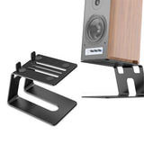 Desktop Speaker Stands with Vibration Absorption Pads, Metal Speaker Stands Pair Support Up to V1192-AZ-W-1091
