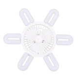 E27 Ceiling Fan with Light Remote Control 6 U Shaped Lights 3 Fan Blades Wind Speed Adjustable 6500K V1294-YM0901-3119240100911
