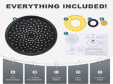 Shower Head High Pressure Rain, Luxury Bathroom Showerhead with Adjustable Angles, Anti-Clogging V1258-DP02-F-75