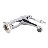 Floral Pattern Single Handle Mixer Tap Cold/Hot Water Faucet for Bathroom Basin Sink V1294-YM0901-JY07252-01