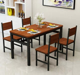 NNECN Wood & Steel Dining Set V728-NNE003-DINING-SET