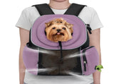 Ventilated Adjustable Pet Backpack - Carrier for Small to Medium Dogs and Large Cats, Purple V888-ELOSUNG33073