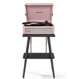 Crosley Voyager Bluetooth Portable Turntable Crosley Turntable Stand Bundle - Amethyst V398-CRIW8017BST-AM4