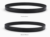Men's Genuine Leather Ratchet Belt Automatic Buckle 120cm Adjustable Waistband with Gift Box for V888-ELOSUNG38543