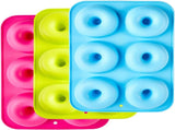 Silicone donut - 3-pack silicone donut - large non-stick tray with 6 cavities - donut V1259-DP01-BO-253
