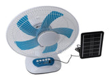 15W Solar Oscillating Standing Fan 3 Speeds Portable Desk Quiet Fan with Solar Panel 6600mAh Battery V1294-YM0901-3113240098711
