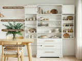 Artiss Buffet Sideboard Cabinet Pantry Kitchen Storage Cupboard Drawers Doors FUR-U-SID200-WH-ABC