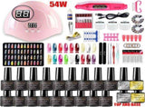 Nail Art Kit Gel Lamp Nail Grinder Nail Polishes Nail Art Tools Nail - Multi - Size H-ZH194-1 V1102-109-81783-MLT-H-ZH194-1