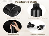 42PCS Spray Bottles, Black Fine Mist Cleaning Bottles, Empty Refillable Atomizer Containers, V1192-AZ-W-18355