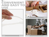 150 Pieces Transparent Plastic Box Handles for Easy Grip Replacement Cardboard Cartons and Boxes V1366-AZ2-W-18913