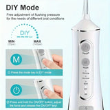 L8 Cordless Water Flosser Rechargeable Portable Oral Irrigator, IPX7 Waterproof, 4 Modes with DIY V1232-XYQ-L8-001