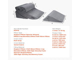 Wedge Pillow for Sleeping, 4 Pcs Adjustable Orthopedic Bed Wedge Set, Support Leg Neck Shoulder, V952-XXZKDJXXZ4JTW53OP001V0
