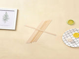 Disposable Bamboo Chopsticks Khaki Smooth Non-Slip for Sushi 100Pairs V1369-AZ3-W-19379