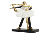 Romantic Couple Dancing Sculpture Decoration Resin Elegant Couple Ballet Dancer Statue Figurine V1294-YM0706-3115230054812
