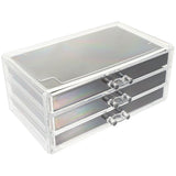 Black Acrylic Multi Layer Jewelry Storage Box for Home with Lint Material and Elegant Design V1366-AZ2-W-13857