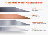Box and Pan Brake, 305 mm Sheet Metal Bending Brake, 20-Gauge Mild Steel Capacity, 0-135 Degree V952-FDSWQZDQFDSWK6NDU001V0