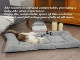 Pet Bed Mat Soft Fleece Pet Bed Dog And Cat Cushion Quilted Pet Bed - Gray - Size 85cm*115cm V1107-136-31399-GRY5