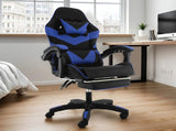 Sarantino Cueva Reclining High Back Office Gaming Chair Seat Retractable Footrest Office Comput CHR-ASA-CUE-BKBU