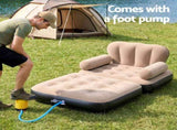 Gardeon Inflatable Chair Sun Lounge Air Sofa Blow Up Air Chair for Camping with Pump IAS-OTM-SQ-CO