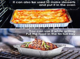 20 Pack Heavy-Duty Disposable Aluminum Foil Pans for Baking, Grilling & Catering Extra Thick V1107-CS-XZCH20