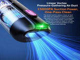 HK-V6 Cordless Handheld Vacuum 15000Pa Strong Suction, Green Dust Detection LED Display, Lightweight V1232-CZXCQ-001