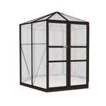 Greenfingers Greenhouse 2.4x2.1x2.32M Aluminium Polycarbonate Green House Garden Shed GH-ALU-C-240X211X232-AB