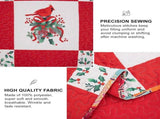 Elegant Red, greem & White Christmas Queen Bedspread Set V745-MAC080143Q13U