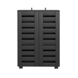 Artiss Shoe Rack Storage Cabinet 20 Pairs 5-tier Black Alster FUR-W-SHOE-LVD02-BK